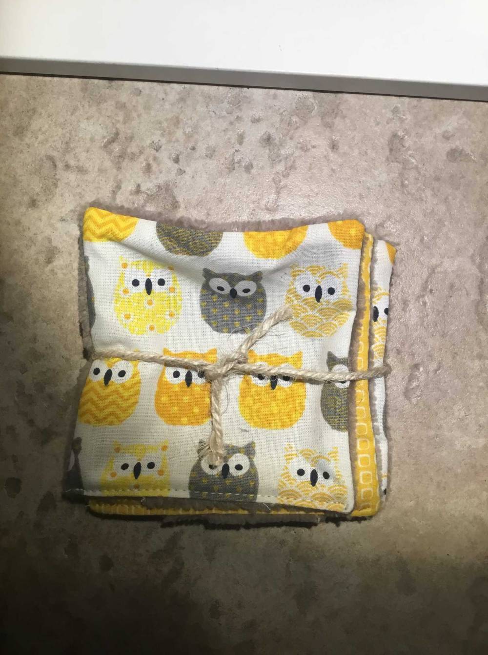 lingettes lavables et panières