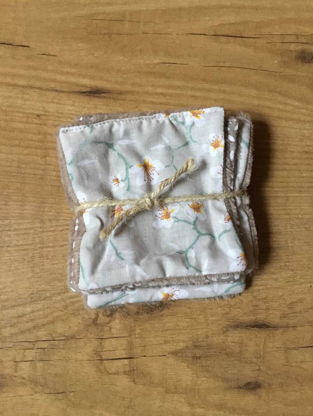 lingettes lavables et panières