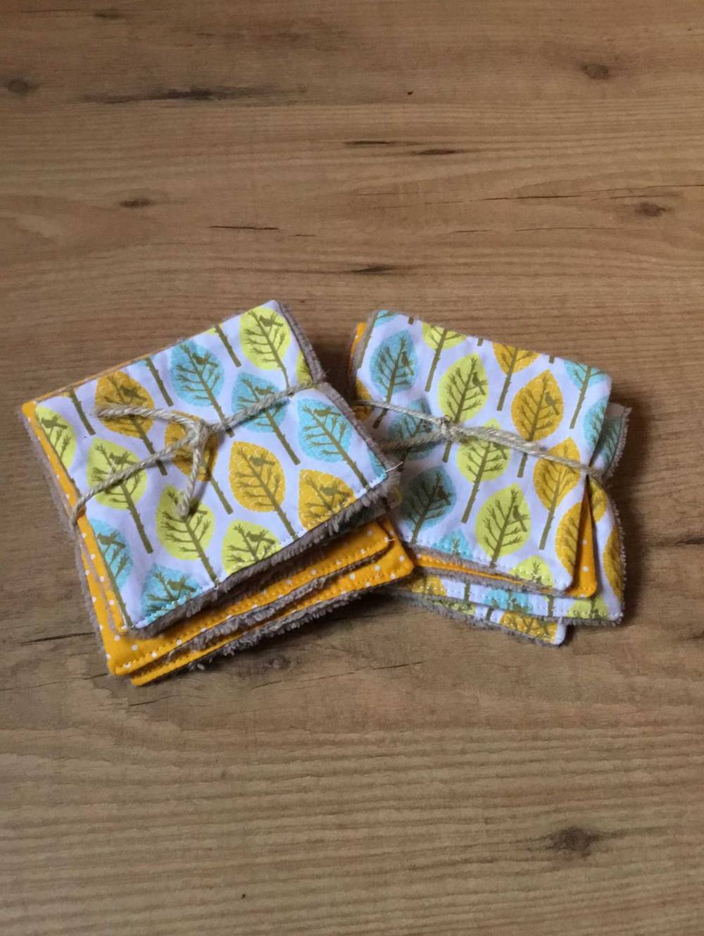 lingettes lavables et panières